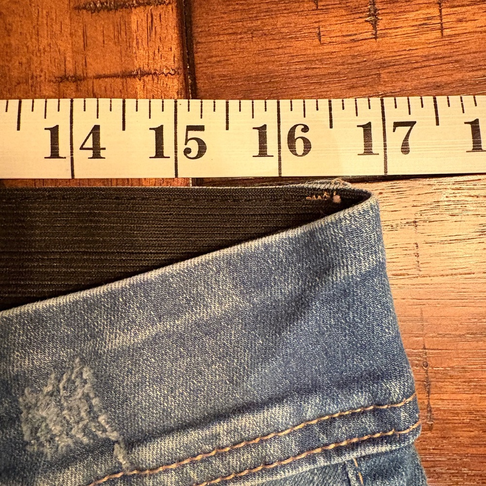 Indigo Poppy Distressed - Size 16 - Fun, Stretchy, Comfortable - Picture 11 of 13